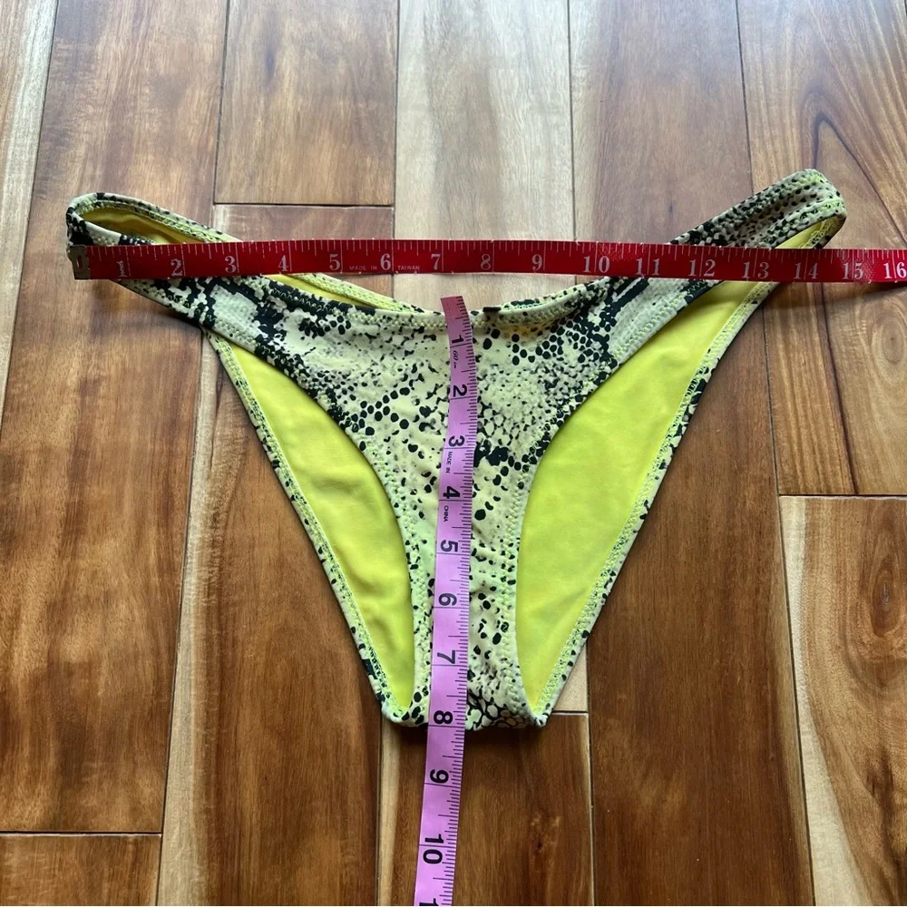 Triangl Swimwear strapless snakeskin print bikini